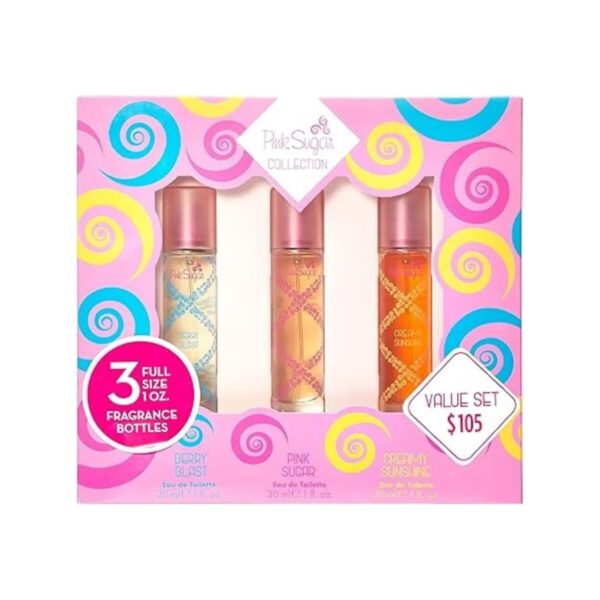 Aquolina Pink Sugar Collection Eau de Toilette for Women – 3 piece gift set