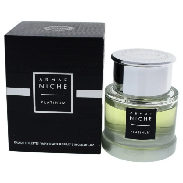 Armaf Niche Platinum Eau de Toilette for Men – 3.0 oz