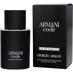 Armani Code EDT Spray for Men - 1.7 oz Refillable Bottle