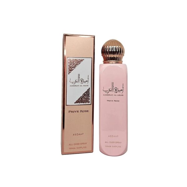 Asdaaf Ameerat Al Arab Prive Rose Body Spray for Women – 5.07 oz