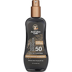 Australian Gold Spray Gel Sunscreen SPF 50 with Instant Bronzer 237ml