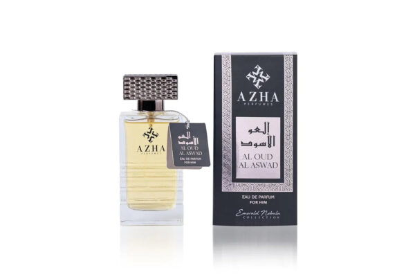 Azha Perfumes Al Oud Al Aswad Eau de Parfum for Men – 3.3 oz