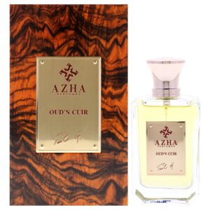 Azha Perfumes Oud'N Cuir Eau de Parfum for Unisex – 3.33 oz