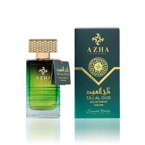 Azha Perfumes Taj Al Oud Eau de Parfum for Men – 3.3 oz