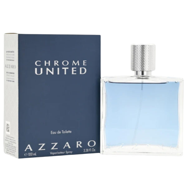 Azzaro Chrome United Eau de Toilette for Men – 3.3 oz