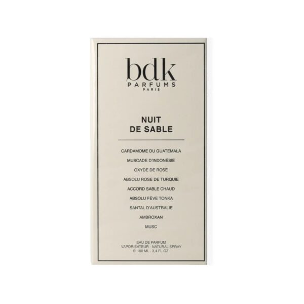 BDK Parfums Nuit De Sable Eau de Parfum for Unisex – 3.4 oz