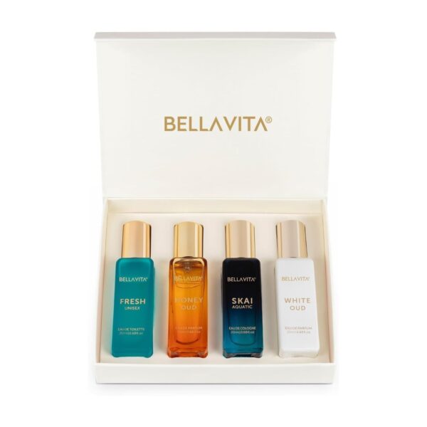 BellaVita Luxury Variety Eau de Parfum for Unisex – 4 piece gift set