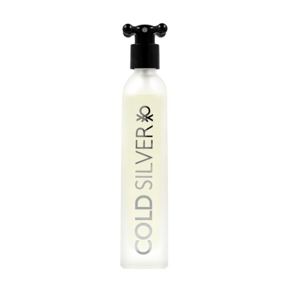 Benetton Cold Silver Eau de Toilette for Men – 3.3 oz