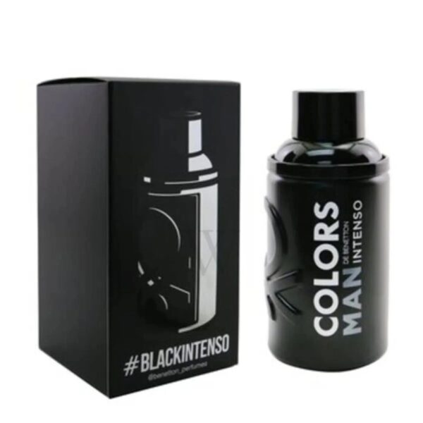 Benetton Colors Black Intenso Eau de Parfum for Men – 3.4 oz