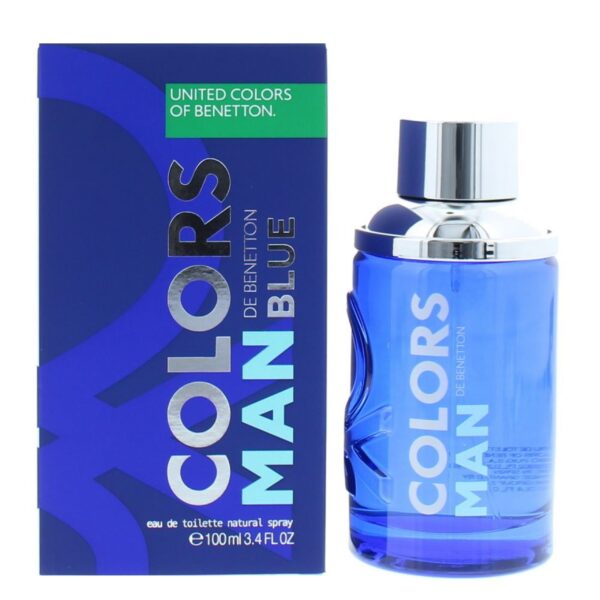 Benetton Colors Man Blue Eau de Toilette for Men – 3.4 oz