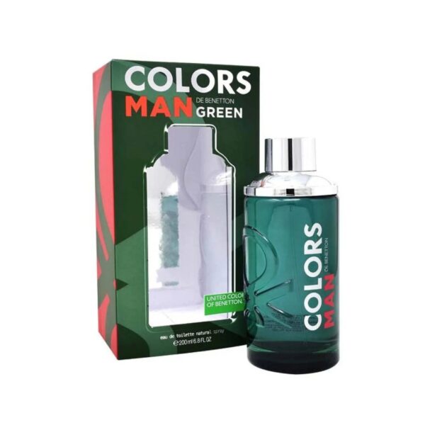 Benetton Colors Green Eau de Toilette for Men – 6.8 oz