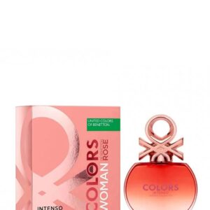 Benetton Colors Rose Intenso Eau de Parfum for Women – 2.7 oz