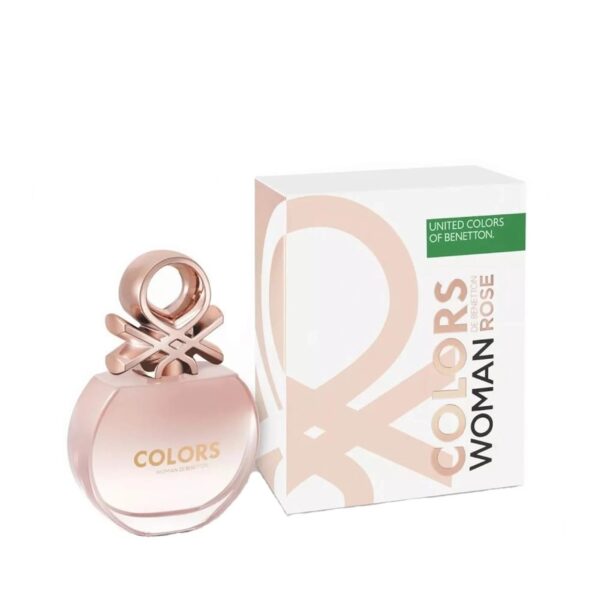 Benetton Colors Woman Rose Eau de Toilette for Women – 2.7 oz