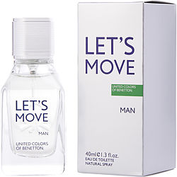 Benetton Let's Move EDT Spray for Men, 1.3 oz