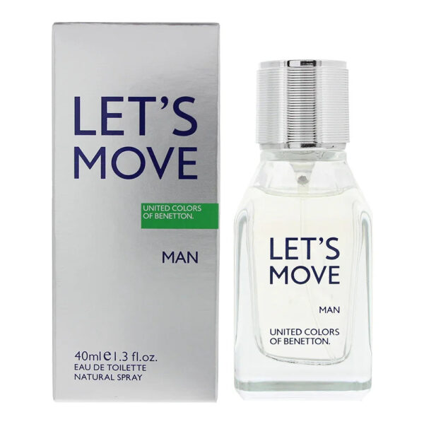 Benetton Let's Move Eau de Toilette for Men – 1.3 oz