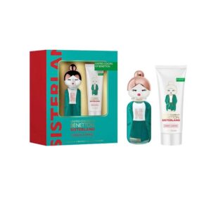Benetton Sisterland Green Jasmine EDT Spray & Body Lotion Set