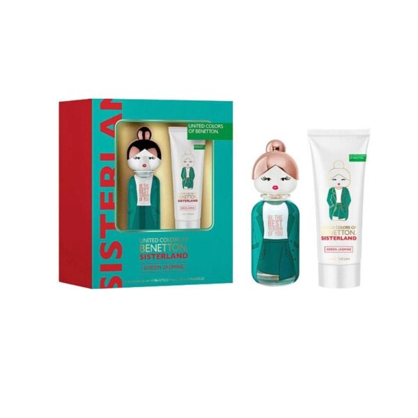 Benetton Sisterland Green Jasmine EDT Spray & Body Lotion Set