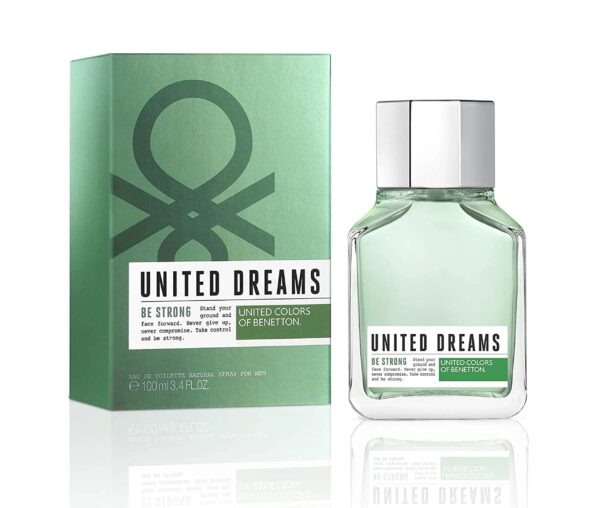 Benetton United Dreams Be Strong Eau de Toilette for Men – 3.4 oz