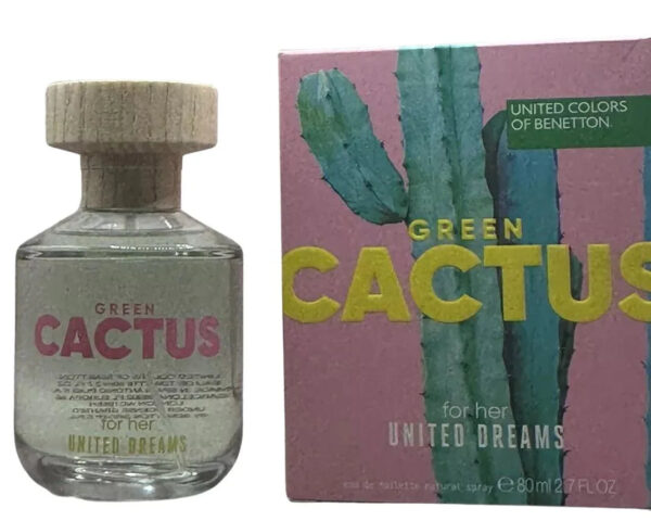 Benetton United Dreams Green Cactus Eau de Toilette for Women – 2.7 oz