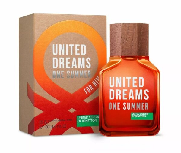 Benetton United Dreams One Summer Eau de Toilette for Men – 3.4 oz