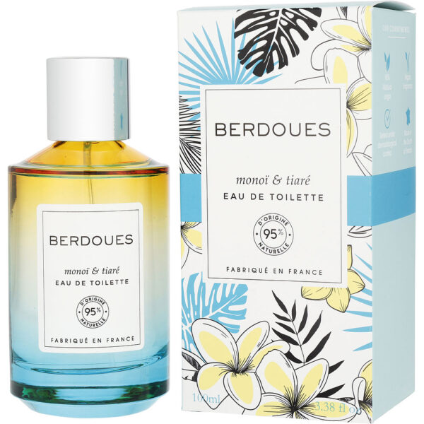 Berdoues Monoi & Tiare Eau de Toilette for Unisex – 3.3 oz