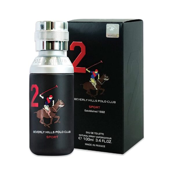 Beverly Hills Polo Club Sport 2 Eau de Toilette for Men – 3.4 oz