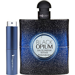 Black Opium Intense by Yves Saint Laurent EAU DE PARFUM SPRAY 0.27 OZ (TRAVEL SPRAY) for WOMEN
