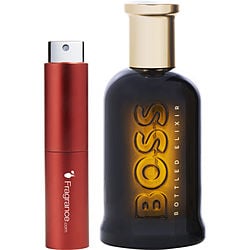 Boss Bottled Elixir by Hugo Boss Parfum Intense Travel Spray 0.27 oz