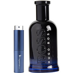 Boss Bottled Night by Hugo Boss Men's EDT Travel Spray 0.27 oz