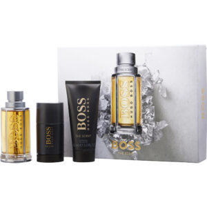 Boss The Scent by Hugo Boss EDT SPRAY 3.3 OZ & DEODORANT STICK 2.4 OZ & SHOWER GEL 3.3 OZ for MEN
