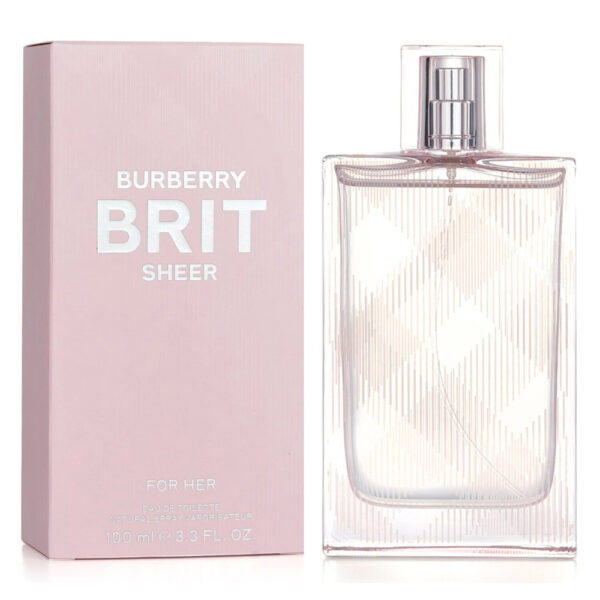 Burberry Brit Sheer Eau de Toilette for Women – 3.3 oz