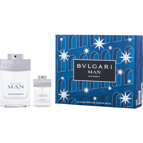 Bvlgari Man Rain Essence EAU DE PARFUM SPRAY Set for Men
