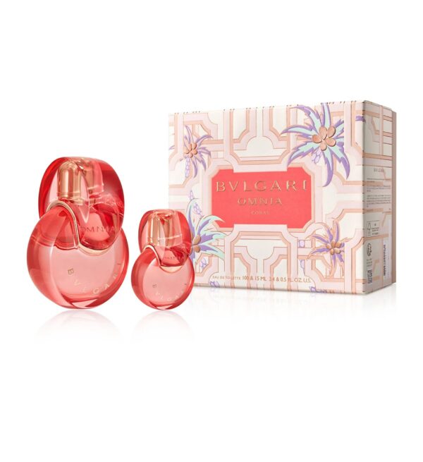 Bvlgari Omnia Coral 2 piece v2 Eau de Toilette for Women – 2 piece gift set - v2
