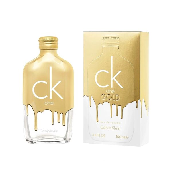 Calvin Klein Ck One Gold Eau de Toilette for Unisex – 3.4 oz