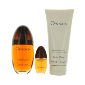 Calvin Klein Obsession 3 piece Eau de Parfum for Women – 3 piece gift set
