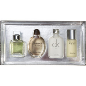 Calvin Klein Men's 4-Piece Fragrance Mini Sampler Set