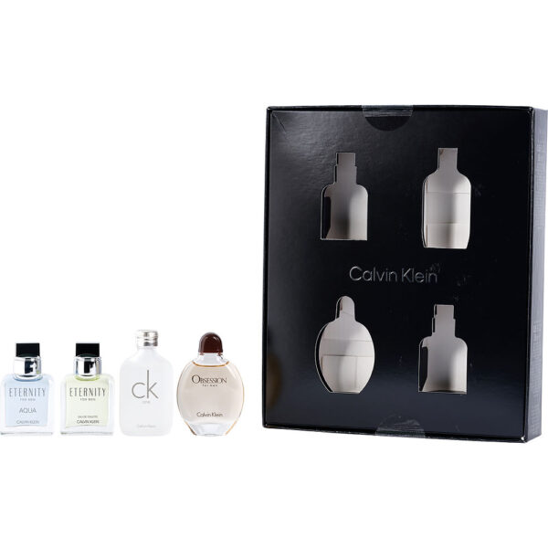 Calvin Klein Variety 4-Piece Men's Mini EDT Set - 0.5 oz Each