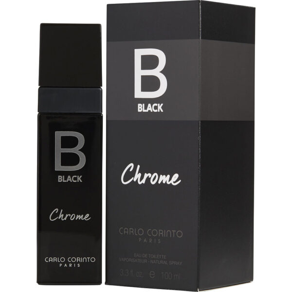 Carlo Corinto Black Chrome Eau de Toilette for Men – 3.3 oz