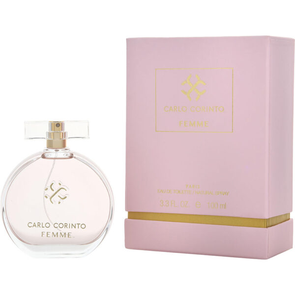 Carlo Corinto Femme Eau de Toilette for Women – 3.3 oz