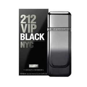 Carolina Herrera 212 VIP Black Elixir Eau de Parfum for Men – 3.4 oz
