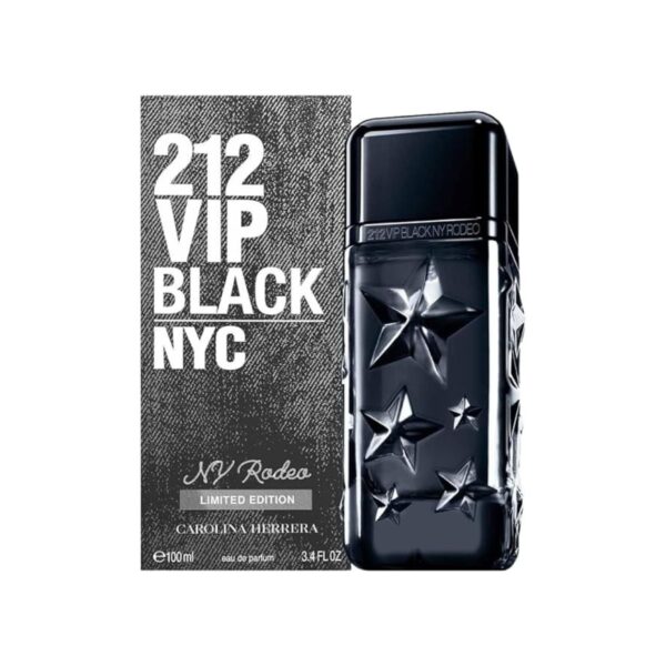 Carolina Herrera 212 VIP Black NYC NY Rodeo Eau de Parfum for Men – 3.4 oz