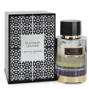 Carolina Herrera Platinum Leather Eau de Parfum for Unisex – 3.4 oz