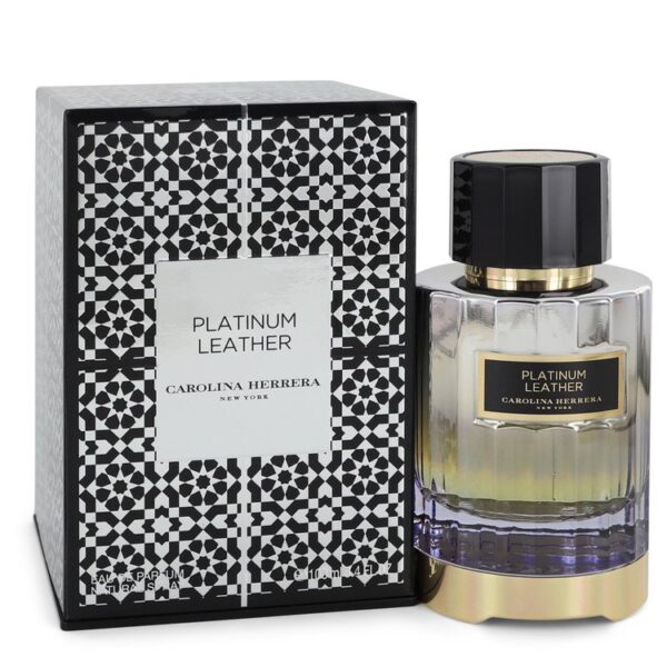 Carolina Herrera Platinum Leather Eau de Parfum for Unisex – 3.4 oz