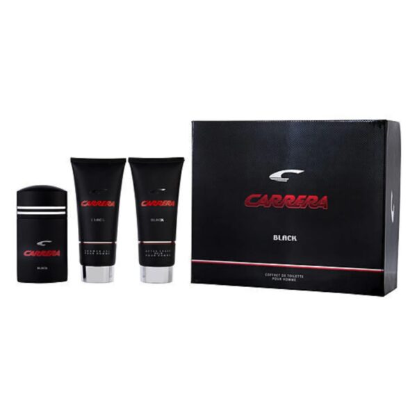 Carrera Black by Muelhens EDT Spray 3.4 OZ Gift Set for Men