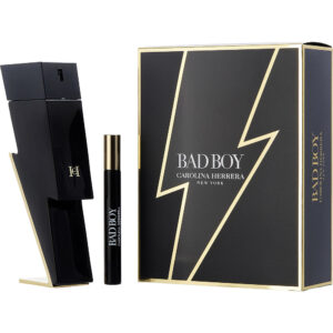 Ch Bad Boy by Carolina Herrera EDT Spray for Men - 3.4 oz & 0.34 oz Mini