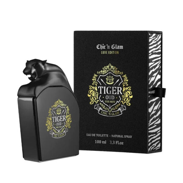 Chic 'n Glam Tiger Oud Eau de Parfum for Men – 3.3 oz