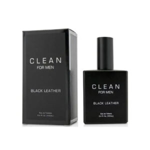 Clean Black Leather Eau de Toilette for Men – 3.4 oz