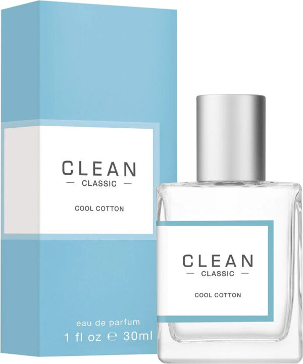 Clean Classic Cool Cotton Eau de Parfum for Women – 1.0 oz