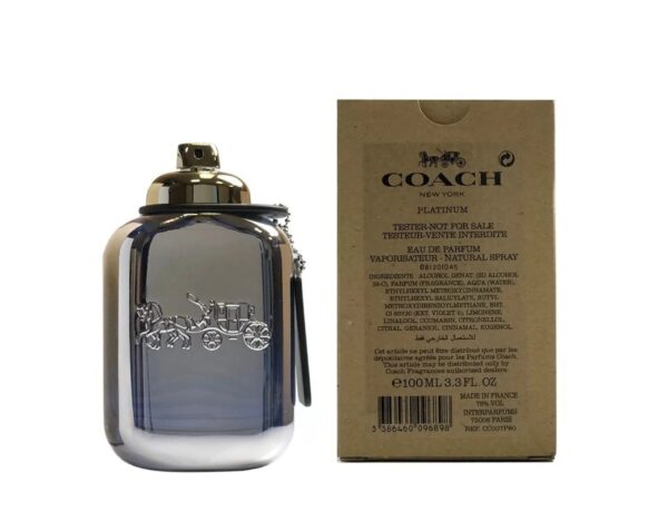 Coach Platinum Eau de Parfum for Men – 3.3 oz