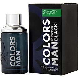 Colors De Benetton Black EDT Spray for Men | 3.4 oz